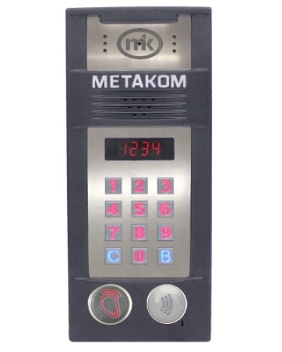 Многоабонентый антивандальный блок вызова со встроенной видеокамерой Метаком MК2018-RFMFСV в Стерлитамаке Блоки вызова многоабонентные Pintop.ru