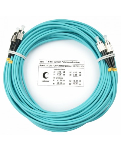 Шнур оптический duplex FC-FC 50/125 mm OM3 25м LSZH Cabeus FOP-50-FC-FC-25m в Стерлитамаке Патч-корды и пигтейлы Pintop.ru