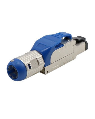 Разъем полевой оконцовки RJ-45 8P8C Hyperline PLUE-8P8C-S-C8-SH-BL в Стерлитамаке Коннекторы и разъемы Pintop.ru