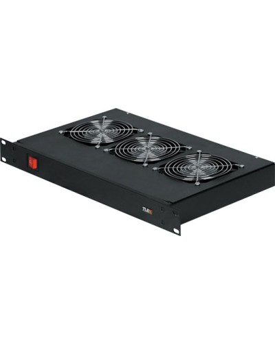 Полка вентиляторная 1U TLK TLK-VP3-GY в Стерлитамаке Полки для шкафов и стоек Pintop.ru