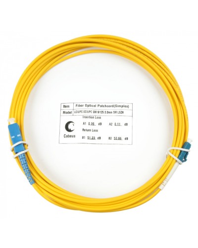 Шнур оптический simplex LC-SC 9/125 sm 10м LSZH Cabeus FOP(s)-9-LC-SC-10m в Стерлитамаке Патч-корды оптические Pintop.ru