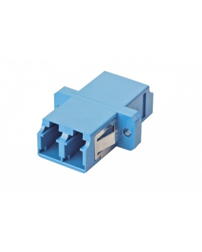 Оптический адаптер OS2, дуплекс LC, с фланцами, синий Eurolan (36A-S2-2L-02BU) в Стерлитамаке Проходные адаптеры и розетки оптические Pintop.ru
