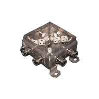 Коробка монтажная огнестойкая Гефест КМ-О (12к*10,0)-IP66 1212нерж, 8 вводов 123х123х60