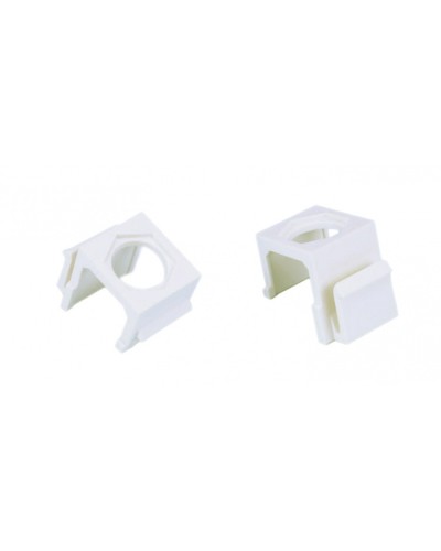 Вставка формата Keystone Jack для коаксиальных разъемов, ROHS, белая Hyperline (KJ1-COAX-WH) в Стерлитамаке Кроссы оптические Pintop.ru