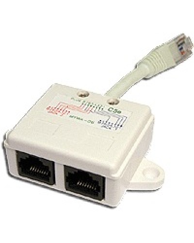 Y-адаптер 1 телефонный и 1 компьютерный порт TWT TWT-Y-E2-U2 в Стерлитамаке Проходные адаптеры Pintop.ru