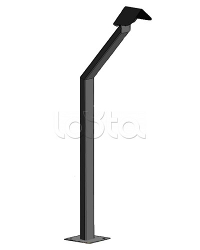 Стойка кнопки выхода Аякс наклонная исп.00 (на асфальт), черная Магнито-контакт в Стерлитамаке Дополнительное оборудование для ОПС Pintop.ru