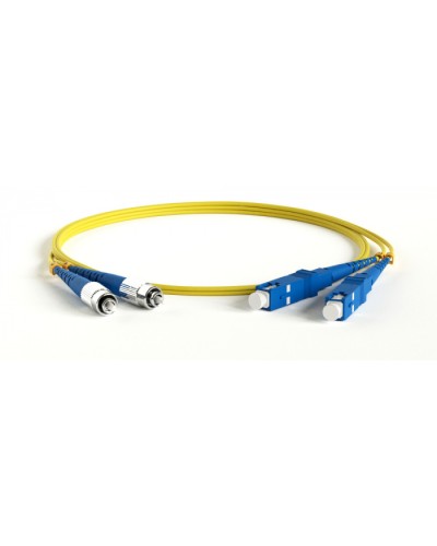 Патч-корд волоконно-оптический Hyperline FC-D2-9-SC/UR-ST/UR-H-30M-LSZH-YL в Стерлитамаке Патч-корды оптические Pintop.ru