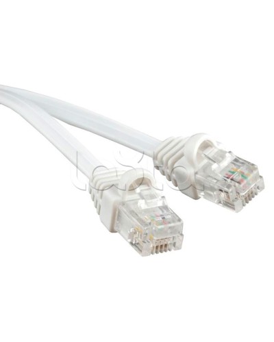 Патч-корд 6p4c телефонный, 3 м, белый Cabeus PC-TEL-RJ12-3m в Стерлитамаке Патчкорды (медные) Pintop.ru