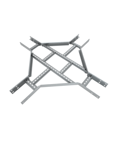 Х-разветвитель лестничный 50х150х1,2 мм Быстрый монтаж HD85 КМ-профиль (LXDS50-150-1.2 HD85) в Стерлитамаке Аксессуары для лотков Pintop.ru