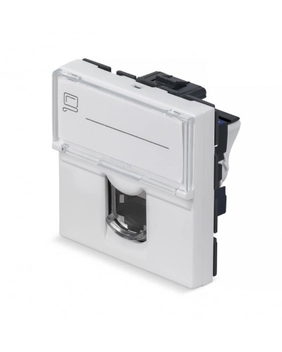 Модуль Keystone Jack RJ-45(8P8C), 180 градусов, категория 6 Cabeus (KJ-RJ45-Cat.6-180T-FP-L-45) в Стерлитамаке Модули Keystone Pintop.ru