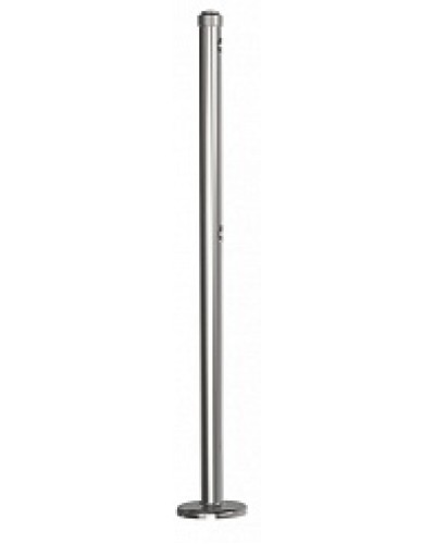 Стойка стационарная хромированная Ростов-Дон ОБ1/0-0 ХРОМ в Стерлитамаке Ограждения Pintop.ru