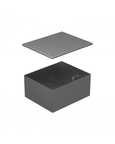 BOX/4 Металлическая коробка с крышкой для заливки в пол 159,6х133,6х75мм для люков 70040 Экопласт (70141) в Стерлитамаке Системы лючков и колонн Pintop.ru