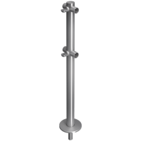 Стойка ограждения съемная Т-образная с 2-мя полупетлями Oxgard ВЗР 1996Р.20-04