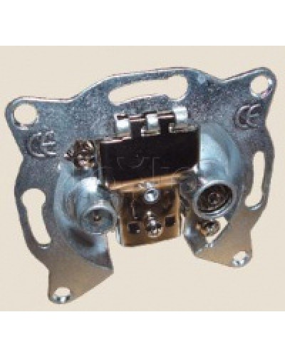 Механизм розетки TV+FM проходной LK60 Экопласт 865300-1 в Стерлитамаке Розетки компьютерные и телефонные Pintop.ru