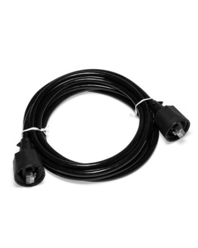 Патч-корд индустриальный RJ45 - RJ45, 4 пары, FTP, категория 5е, 1 м, черный LANMASTER LAN-S45-45-1.0-WP в Стерлитамаке Патчкорды (медные) Pintop.ru