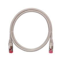 Шнур коммутационный 2хRJ45/8P8C S/FTP кат.6 (NMC-PC4SE55B-100-C-GY) NIKOMAX (10 м)