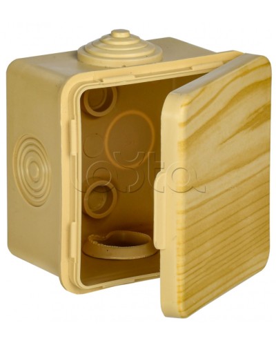 Коробка расп. КМ 65х65х50мм о/к IP54 4 вв. сосна IEK (UKO31-065-065-050-K34-54) в Стерлитамаке Распределительные коробки Pintop.ru