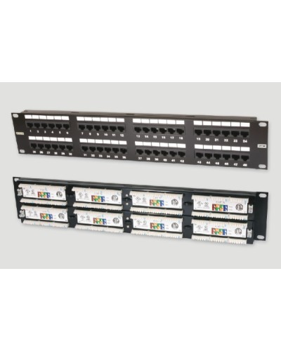 Патч-панель 19, 2U, 48xRJ45 категория 5е Eurolan (27B-U5-48BL) в Стерлитамаке Патч панель Pintop.ru