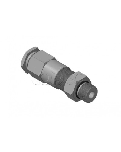 Кабельный ввод для бронированного кабеля с двойным уплотнением, резьбой G1/2, внешним диаметром кабеля D=8-12 мм и проходным диаметром кабеля d=4-8 мм Спектрон КВБ-12/8-2У-М-G1/2 в Стерлитамаке Аксессуары для кабель-канала Pintop.ru