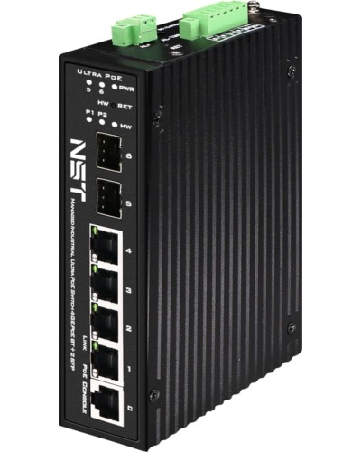 Промышленный управляемый (L2+) HiPoE коммутатор NST NS-SW-4G2G-PL/IM в Стерлитамаке Коммутаторы Pintop.ru