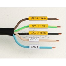 Маркировка для провода, гибкая, для трубочек. 4х10мм. Белая DKC NUTFL10