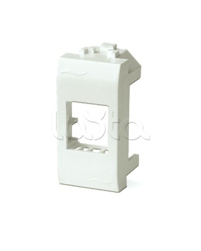 Адаптер для информационных разъемов Systimax, белый, 1мод. DKC 76609B в Стерлитамаке Аксессуары для стоек и шкафов Pintop.ru