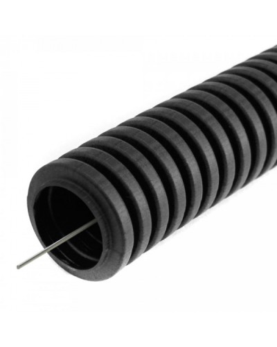 Труба гофрированная ПВХ легкая 350 Н черная с/з d16 мм (10 м/2400м уп/пал) Промрукав (PR01.0143) в Стерлитамаке Труба гофрированная Pintop.ru