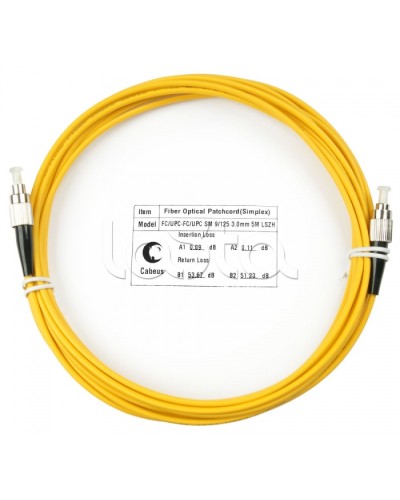 Шнур оптический simplex FC-FC 9/125 sm 5м LSZH Cabeus FOP(s)-9-FC-FC-5m в Стерлитамаке Патч-корды оптические Pintop.ru