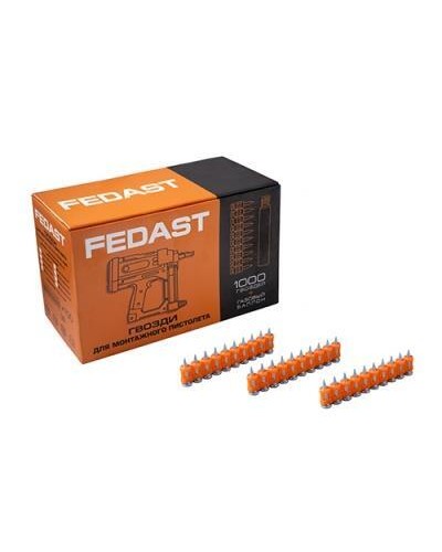 Гвозди 3,0*16 мм для монтажного пистолета с кованым наконечником (1000 шт/уп) FEDAST (fd3016mgbp) в Стерлитамаке Крепеж: Дюбели, шурупы, саморезы Pintop.ru