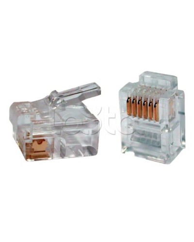 Разъём RJ12 UTP для кабеля кат.3 6P4C ITK CS3-2C3U в Стерлитамаке Коннекторы Pintop.ru
