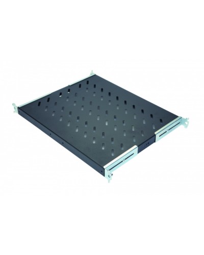 Полка стационарная 1U до 50 кг, 570 мм, черный антрацит Eurolan 60A-01-80-09BL в Стерлитамаке Полки для шкафов и стоек Pintop.ru