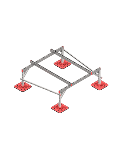 Опорная конструкция для установки оборудования TECHNORAPTOR FOOT 1500х1500 тип 2 КМ-профиль (KM-TR-F-SSEI-1500-1500-2) в Стерлитамаке Системы видеонаблюдения Pintop.ru
