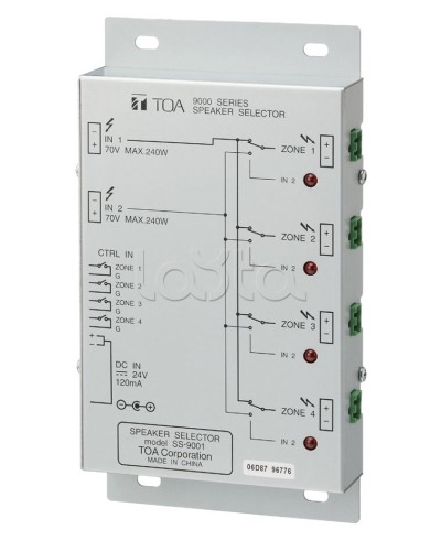 Селектор внешний TOA SS-9001 в Стерлитамаке Системы оповещения и трансляции TOA Pintop.ru