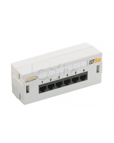 Патч-панель 19, 6xRJ45NIKOMAX (NMC-WP06UD2-GY) в Стерлитамаке Патч панель Pintop.ru