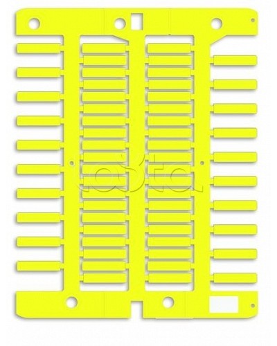 Маркировка для провода, жесткая, для трубочек. 4х18мм. Желтая DKC NUT18Y в Стерлитамаке Крепежные изделия Pintop.ru