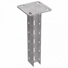 Стойка двойная потолочная 45х30х600 пятка 120х120 Промрукав (PR08.5149)