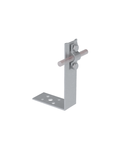 Угловой держатель болтовой для прутка Ø 5-10 мм H60 мм TD КМ-Профиль (UDB-H60-D5-10 TD) в Стерлитамаке Монтажные материалы Pintop.ru