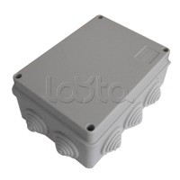 JBS150 Коробка огн E110, о/п 150х110х70, без галогена,10 вых,IP55,6P,(0,15-2,5мм2) серый Экопласт (43069HF-GR)