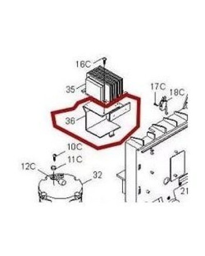 Кронштейн крепления аккумуляторов BX-P Came 119RIBX036 в Стерлитамаке Запчасти для шлагбаумов и автоматики Pintop.ru