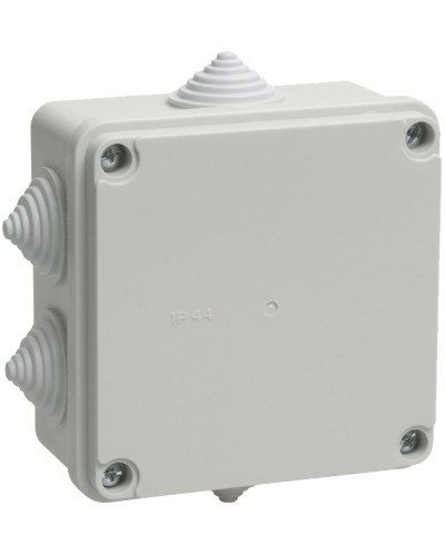 Коробка КМ41233 распаячная для о/п (RAL7035, 6 гермовводов) IEK UKO11-100-100-050-K41-44 в Стерлитамаке Распределительные коробки Pintop.ru