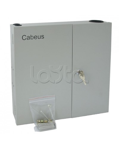 Бокс оптический настенный 19 на 16 SC/2xLC портов Cabeus FO-WL-16SC-K в Стерлитамаке Кросс оптический Pintop.ru