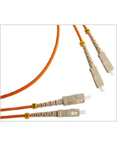 Патч-корд оптический LSZH, дуплексный, SC/PC-SC/PC, MM 50/125, 1м LANMASTER LAN-2SC-2SC/OM2-1.0 в Стерлитамаке Патч-корды и пигтейлы Pintop.ru