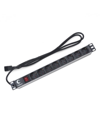 Блок на 8 розеток IEC 320 горизонтальный для 19 шкафов Cabeus (PDU-8P-2IEC) в Стерлитамаке Блоки розеток Pintop.ru