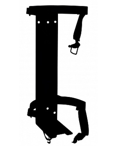 Кронштейн ПОЖТЕХНИКА КТР-10/12 на 2 ремнях (d180-185) для ОП/ОВП-10, ОП-12 в Стерлитамаке Аксессуары для огнетушителей Pintop.ru