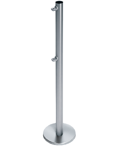 Стойка ограждения с 2-мя полупетлями односторонняя передвижная Oxgard ВЗР2442.09.10 в Стерлитамаке Ограждения Pintop.ru