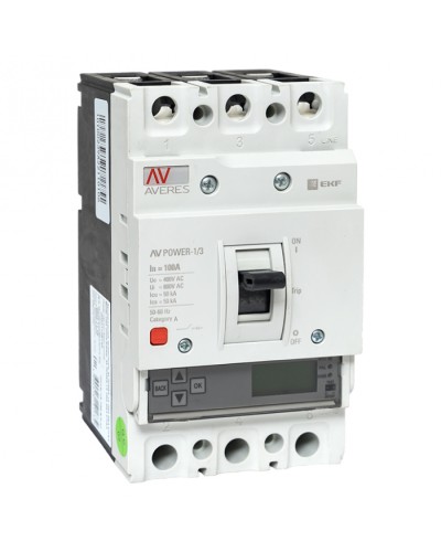 Автоматический выключатель AV POWER-1/3 100А 50kA ETU6.0 EKF (mccb-13-100-6.0-av) в Стерлитамаке Электротехническое оборудование Pintop.ru