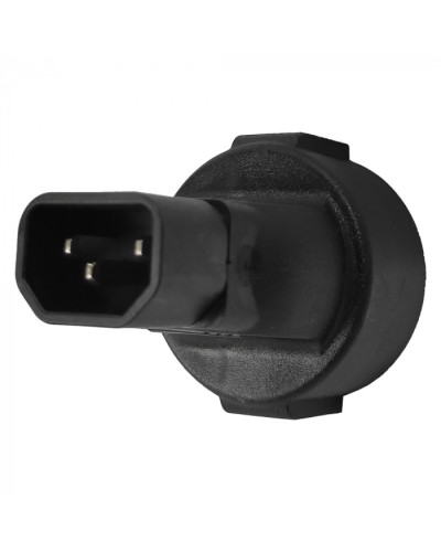 Адаптер переходной, розетка Schuko - вилка C14, 220В, 10А, черный LANMASTER (LAN-PPS/14-BK) в Стерлитамаке Проходные адаптеры и розетки оптические Pintop.ru