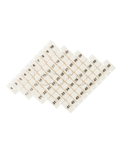 Маркеры для JXB-ST 1,5 с нумерацией 1-50 (100 шт.) EKF PROxima (zb-st-1.5-1-50) в Стерлитамаке Клеммные колодки Pintop.ru