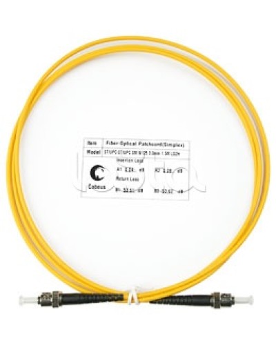 Патч-корд волоконно-оптический SM 9/125 simplex ST-ST LSZH (1,5 м) Cabeus FOP(s)-9-ST-ST-1,5m в Стерлитамаке Патч-корды оптические Pintop.ru