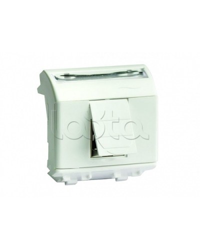 Ком.роз. RJ45 кат.5e экран., 8P8C, Brava, белая, 2мод DKC 76450B в Стерлитамаке Аксессуары для стоек и шкафов Pintop.ru